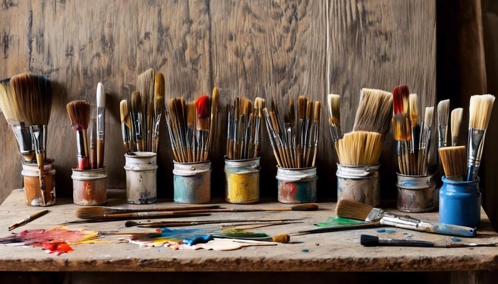 economic paint brushes for furniture