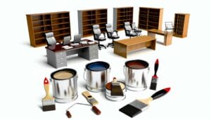high quality professional painting services for commercial furniture