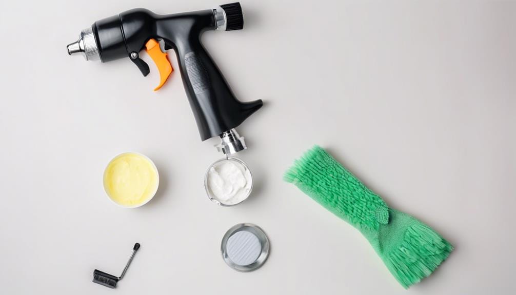 safe cleaning of spray guns