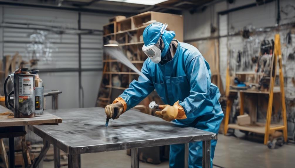 safety measures for paint spraying