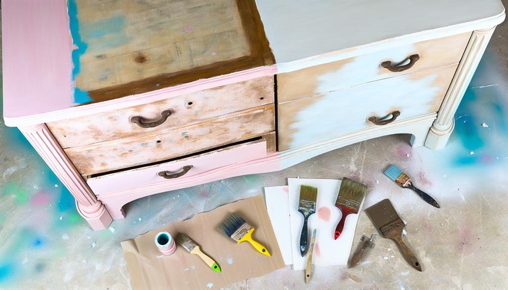 techniques for painting aged furniture